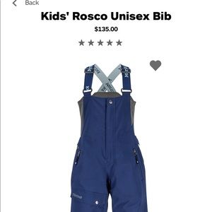 Marmot kids ski/snow bibs